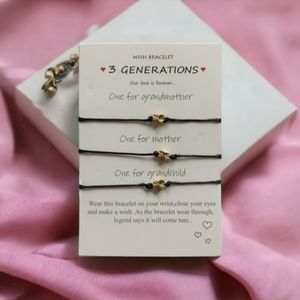 Make A Wish Three Generations Bracelets